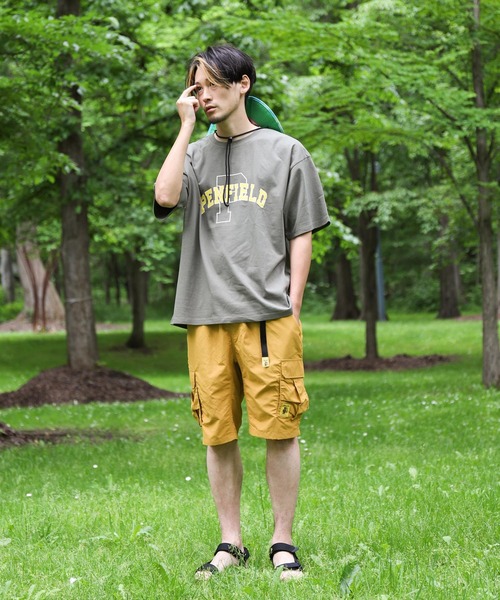 COBMASTER（コブマスター）の「【別注】【COBMASTER】撥水加工 接触冷感 水陸両用 ナイロンアクティブ カーゴイージーショートパンツ（カーゴパンツ・メンズ・ブラック/ダークグリーン/ベージュ/パープル/オリーブ/イエロー/オレンジ/ブルー/チャコール・MEDIUM/LARGE/X-LARGE）」の18枚目の写真