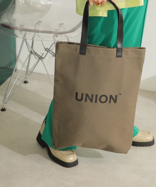 YAHKI（ヤーキ）の「(YAHKI)トートバッグ（トートバッグ・レディース・ホワイト/カーキ・FREE）」の2枚目の写真