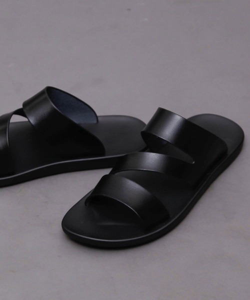 hardcover(ハードカバー)の「【z】【hardcover】フェイクレザーサンダル(サンダル・メンズ・キャメル/ブラック・MEDIUM/SMALL)」の8枚目の写真