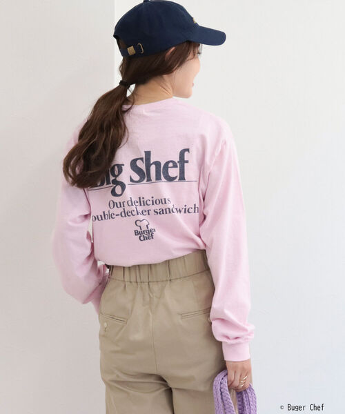 GOOD ROCK SPEED（グッドロックスピード）の「【GOOD ROCK SPEED】BURGER ロンT（Tシャツ/カットソー・レディース・オフホワイト/ピンク・FREE）」の17枚目の写真