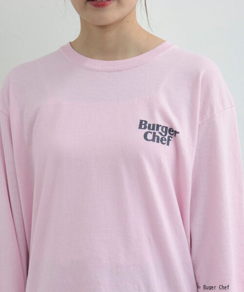 GOOD ROCK SPEED（グッドロックスピード）の「【GOOD ROCK SPEED】BURGER ロンT（Tシャツ/カットソー・レディース・オフホワイト/ピンク・FREE）」の22枚目の写真