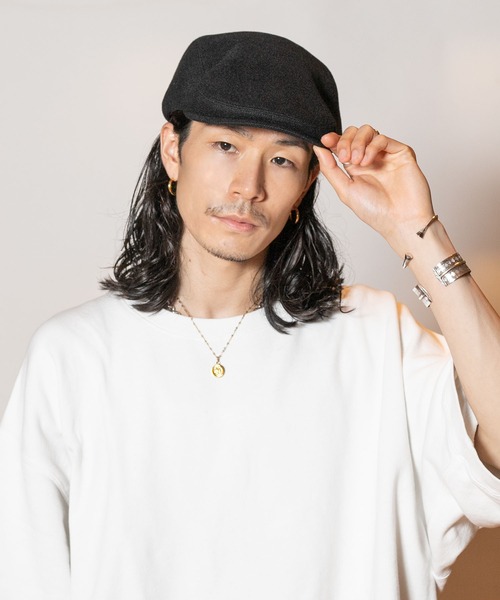 CA4LA(カシラ)の「HUN-SLIM-P(ハンチング/ベレー帽・メンズ・ブラック/ベージュ/グレー・M/L)」の2枚目の写真