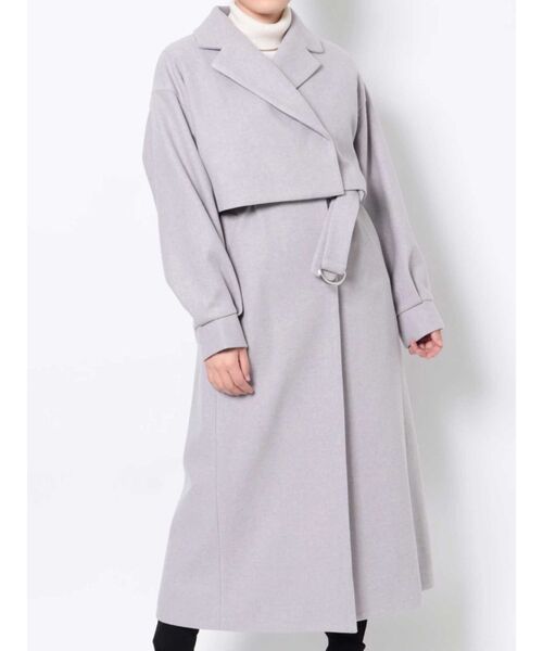 MERCURYDUO（マーキュリーデュオ）の「中空糸3WAYロングコート（その他アウター・レディース・ラベンダー/ブラウン/ミント・SMALL/MEDIUM）」の3枚目の写真