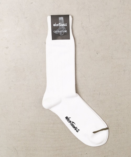 WILD THINGS(ワイルドシングス)の「【WILD THINGS×GLEN CLYDE】CORDURA LONG SOCKS(ソックス/靴下・メンズ・ホワイト/ブラック/オリーブ/カーキ・25cm-27cm)」の2枚目の写真