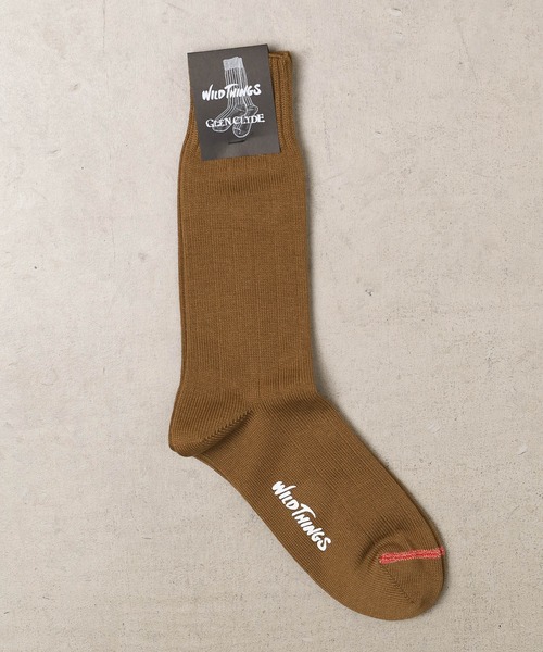 WILD THINGS(ワイルドシングス)の「【WILD THINGS×GLEN CLYDE】CORDURA LONG SOCKS(ソックス/靴下・メンズ・ホワイト/ブラック/オリーブ/カーキ・25cm-27cm)」の1枚目の写真