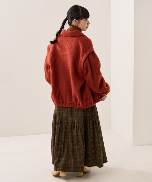 FREAK'S STORE(フリークスストア)の「ラウンドティアードスカート(スカート・レディース・ブラック/オフホワイト/グリーン/ブラウン・フリ-)」の12枚目の写真