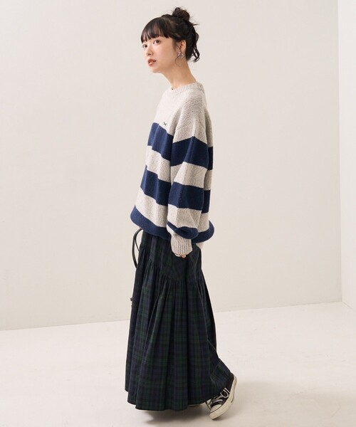 FREAK'S STORE(フリークスストア)の「ラウンドティアードスカート(スカート・レディース・ブラック/オフホワイト/グリーン/ブラウン・フリ-)」の14枚目の写真