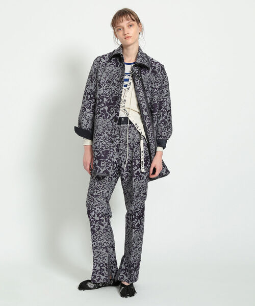 BEAMS BOY(ビームスボーイ)の「maturely / Flower Jacquard Fringe Slacks(その他パンツ・レディース・パープル/オリーブ・1/0)」の15枚目の写真