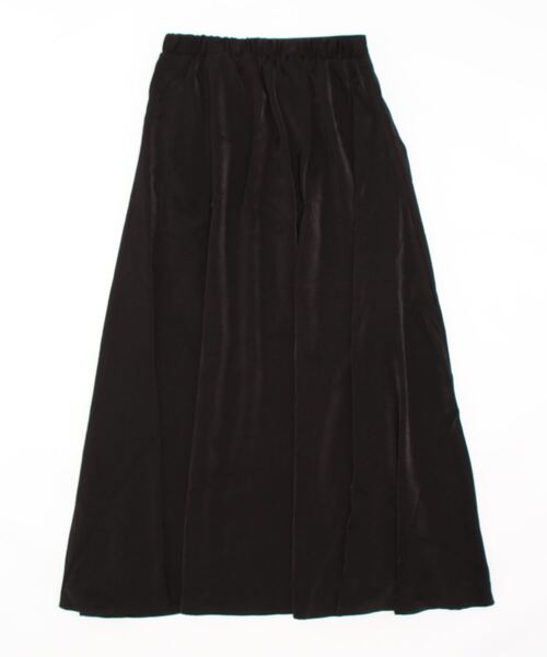 KOBE LETTUCE（コウベレタス）の「ナローシルエットサテンスカート（スカート・レディース・ブラック/モカ/ブルー系/ピンク系・FREE）」の5枚目の写真
