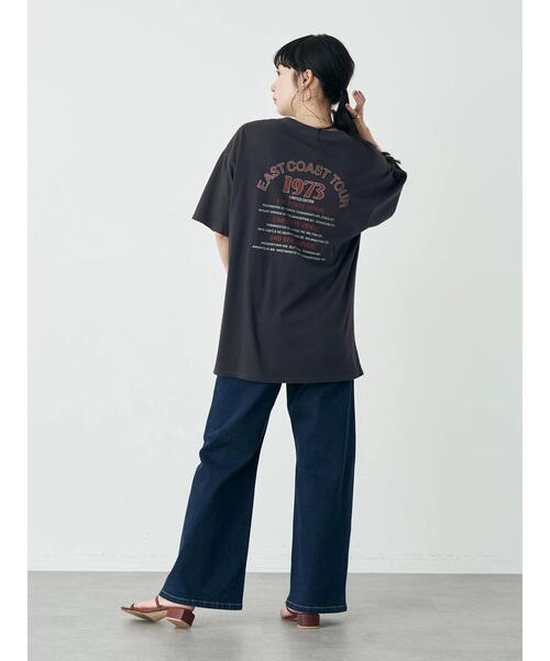 earth music&ecology（アースミュージックアンドエコロジー）の「ツアーロゴTEE（Tシャツ/カットソー・レディース・チャコールグレー/オフホワイト・FREE）」の21枚目の写真