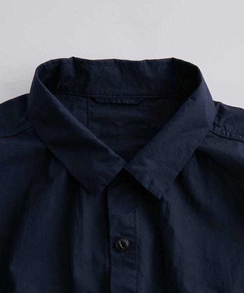 ADAM ET ROPE'（アダムエロペ）の「オーバーサイズ スモックシャツ（シャツ/ブラウス・メンズ・ネイビー/ボルドー・M/L）」の4枚目の写真