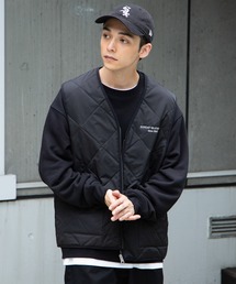 WEGO | WEGO/ロゴ刺繍キルティングベスト(ベスト)