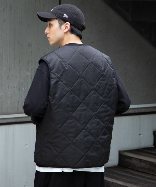 WEGO（ウィゴー）の「WEGO/ロゴ刺繍キルティングベスト（ベスト・メンズ・ブラック/カーキ・FREE）」の20枚目の写真