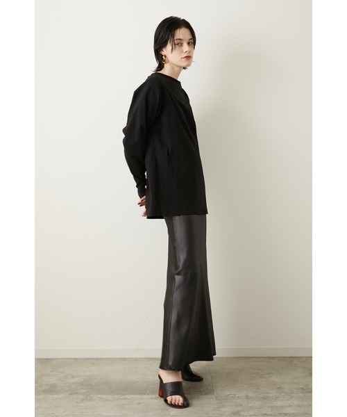 LA PEAU DE GEM（ラポドゥジェム）の「【LA PEAU DE GEM】セパレートスリーブTEE（Tシャツ/カットソー・レディース・ホワイト/ブラック/パープル・FREE）」の8枚目の写真