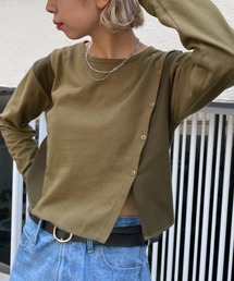 CIAOPANIC | リメイク風クロップドリブTee(Tシャツ/カットソー)