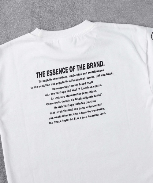 CONVERSE（コンバース）の「【CONVERSE】袖プリントロンＴ（Tシャツ/カットソー・キッズ・ブラック/オフホワイト・130/150/120/105/140/160）」の13枚目の写真