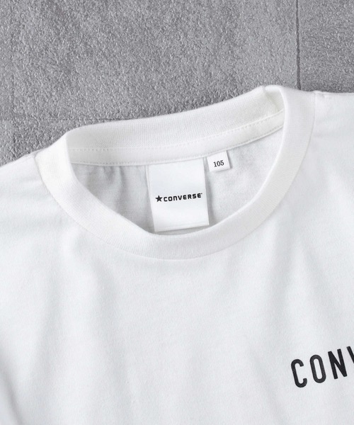 CONVERSE（コンバース）の「【CONVERSE】袖プリントロンＴ（Tシャツ/カットソー・キッズ・ブラック/オフホワイト・130/150/120/105/140/160）」の15枚目の写真