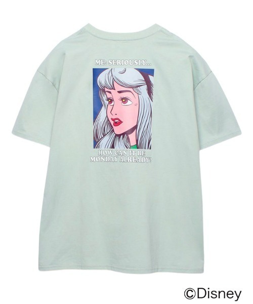 EIMY ISTOIRE(エイミーイストワール)の「カラーフェイスTシャツ/オーロラ姫(Tシャツ/カットソー・レディース・ホワイト/ミント・FREE)」の7枚目の写真