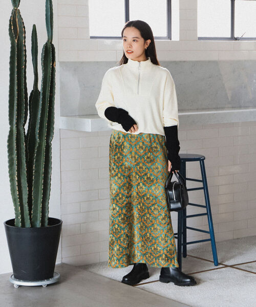 Ray BEAMS（レイビームス）の「Ray BEAMS / スウェット ハーフジップ ハイネック（スウェット・レディース・ロイヤルブルー/ブラック/オフホワイト・ONE SIZE）」の13枚目の写真