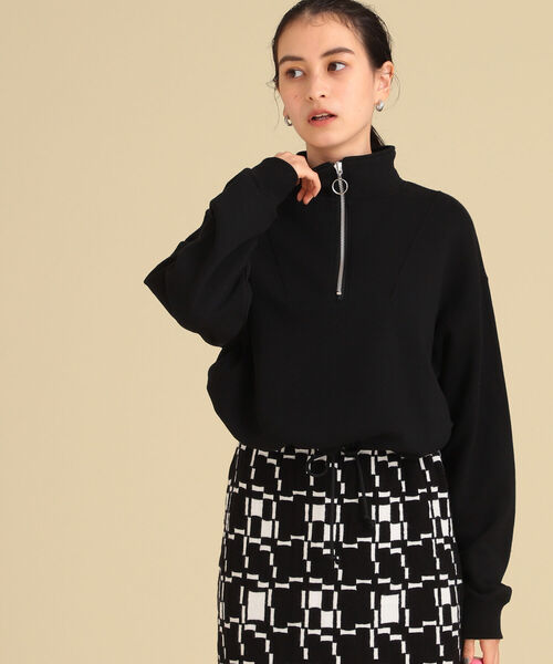 Ray BEAMS（レイビームス）の「Ray BEAMS / スウェット ハーフジップ ハイネック（スウェット・レディース・ロイヤルブルー/ブラック/オフホワイト・ONE SIZE）」の17枚目の写真