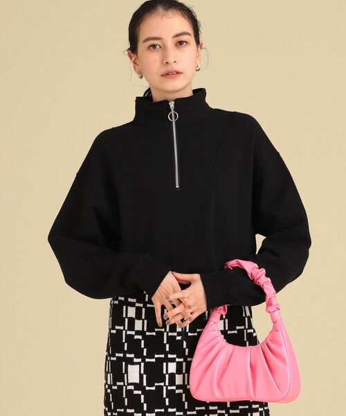 Ray BEAMS（レイビームス）の「Ray BEAMS / スウェット ハーフジップ ハイネック（スウェット・レディース・ロイヤルブルー/ブラック/オフホワイト・ONE SIZE）」の18枚目の写真