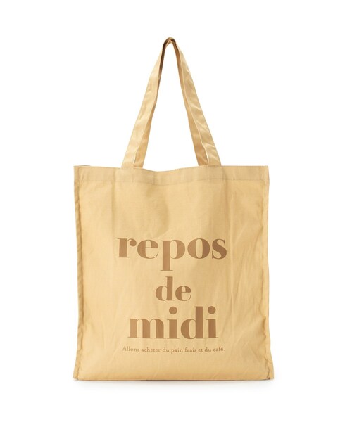 Ober Tashe（オーバータッシェ）の「【新学期・新生活】ロゴ帆布トート（トートバッグ・レディース・ブラック/ライトグリーン/アイボリー/ダークグレー/ピンク系/ベージュ/グレー・FREE）」の6枚目の写真