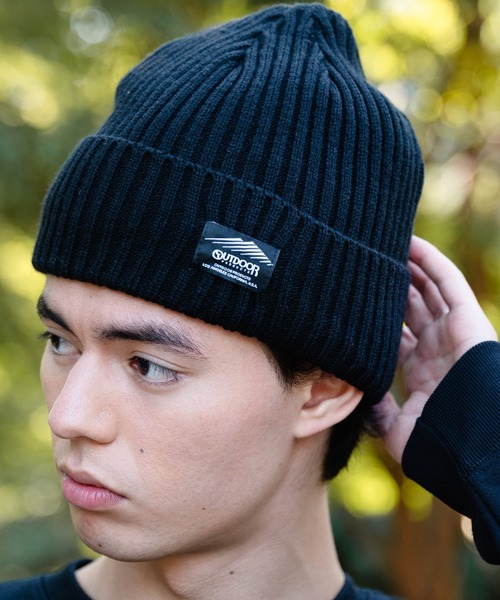 OUTDOOR PRODUCTS（アウトドアプロダクツ）の「【OUTDOOR PRODUCTS/アウトドアプロダクツ】裏フリース ニットキャップ ビーニー（ニットキャップ/ビーニー・メンズ・オリーブ/ベージュ/チャコールグレー/ブラック/ワイン/ネイビー/ホワイト/ライトグレー・FREE）」の2枚目の写真