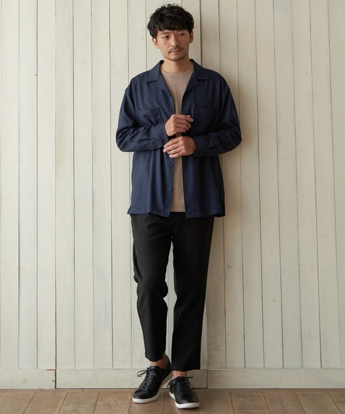 ikka（イッカ）の「【イージーケア】LANATEC CPOシャツ（シャツ/ブラウス・メンズ・ブラウン/ブルー・S/M/L/XL）」の11枚目の写真