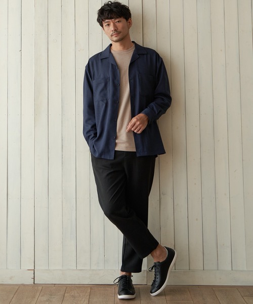 ikka（イッカ）の「【イージーケア】LANATEC CPOシャツ（シャツ/ブラウス・メンズ・ブラウン/ブルー・S/M/L/XL）」の17枚目の写真