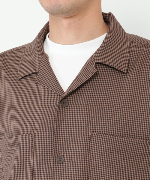 ikka（イッカ）の「【イージーケア】LANATEC CPOシャツ（シャツ/ブラウス・メンズ・ブラウン/ブルー・S/M/L/XL）」の6枚目の写真