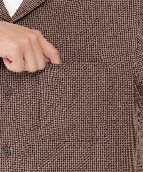 ikka（イッカ）の「【イージーケア】LANATEC CPOシャツ（シャツ/ブラウス・メンズ・ブラウン/ブルー・S/M/L/XL）」の19枚目の写真