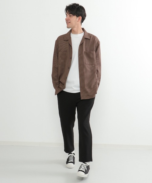 ikka（イッカ）の「【イージーケア】LANATEC CPOシャツ（シャツ/ブラウス・メンズ・ブラウン/ブルー・S/M/L/XL）」の9枚目の写真