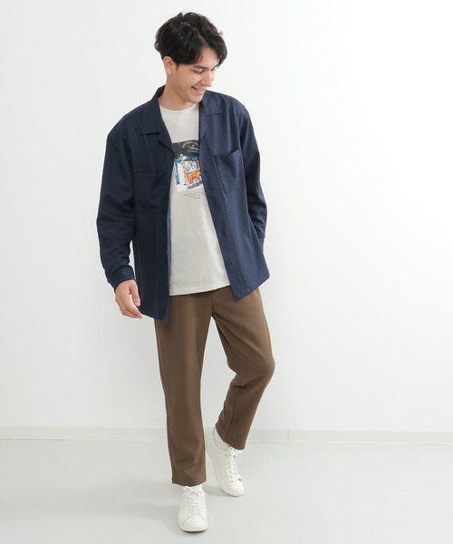 ikka（イッカ）の「【イージーケア】LANATEC CPOシャツ（シャツ/ブラウス・メンズ・ブラウン/ブルー・S/M/L/XL）」の5枚目の写真