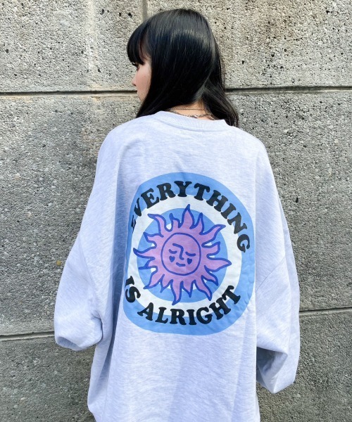 Candy Stripper（キャンディストリッパー）の「EVERYTHING IS ALRIGHT BIG スウェット（スウェット・レディース・ピンク/ライトグレー/ブラック・2）」の17枚目の写真