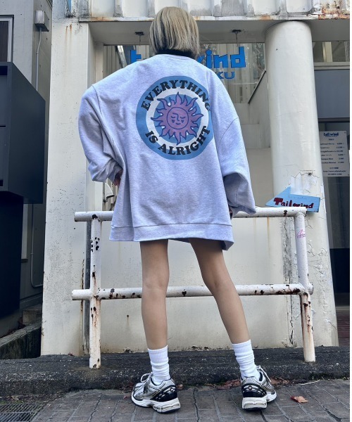 Candy Stripper（キャンディストリッパー）の「EVERYTHING IS ALRIGHT BIG スウェット（スウェット・レディース・ピンク/ライトグレー/ブラック・2）」の8枚目の写真