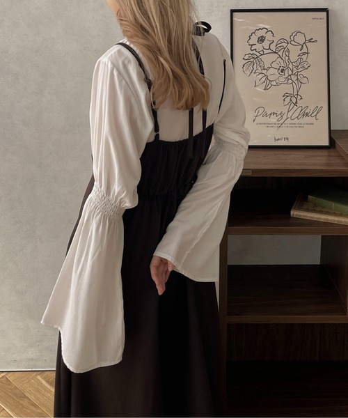 apres jour clair（アプレジュールクレア）の「【apres jour clair】2WAYフレアキャミワンピース【ZOZOTOWN限定アイテム】（ワンピース・レディース・ダークブラウン/ブラック/ベージュ・X-LARGE/フリー）」の17枚目の写真