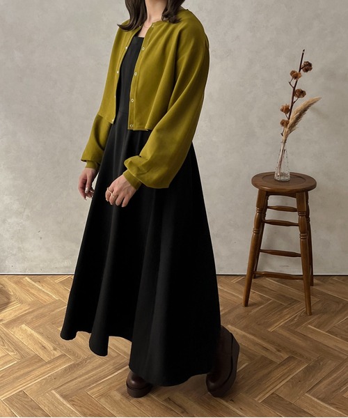 apres jour clair（アプレジュールクレア）の「【apres jour clair】2WAYフレアキャミワンピース【ZOZOTOWN限定アイテム】（ワンピース・レディース・ダークブラウン/ブラック/ベージュ・X-LARGE/フリー）」の20枚目の写真