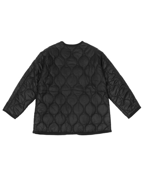 TOKYO SHIRTS（トウキョウシャツ）の「中綿キルティングコート（ミリタリージャケット・レディース・ブラック/カーキ・M/L）」の7枚目の写真