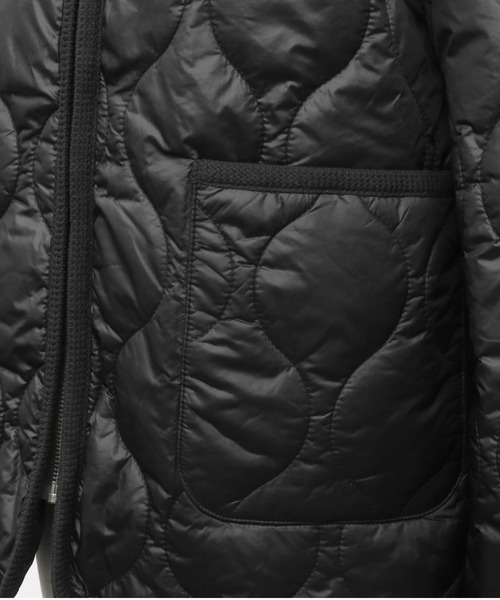 TOKYO SHIRTS（トウキョウシャツ）の「中綿キルティングコート（ミリタリージャケット・レディース・ブラック/カーキ・M/L）」の10枚目の写真