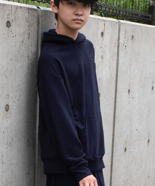 GLAZOS(グラソス)の「パーカー【セットアップ対応】(パーカー・キッズ・ネイビー/レッド/オフホワイト/ダークグリーン・140cm/150cm/160cm/170cm)」の3枚目の写真