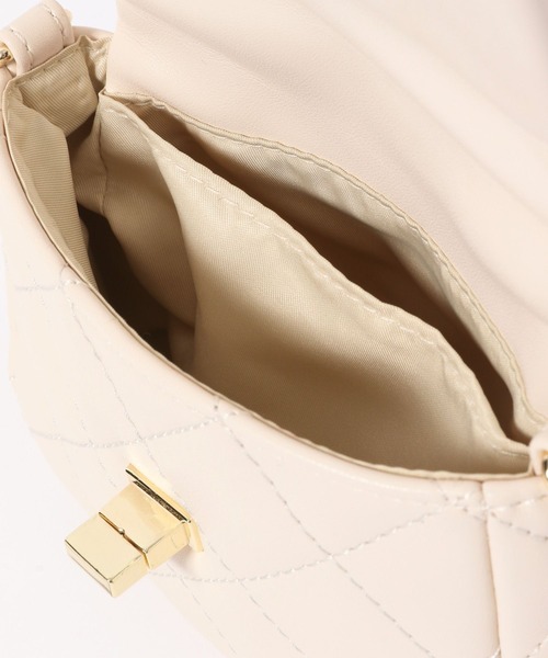 GLOBAL WORK(グローバルワーク)の「キルティングチェーンミニBAG/172562(ショルダーバッグ・キッズ・パープル/ブラック/ホワイト系8・ONE SIZE)」の6枚目の写真