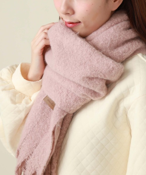 archives（アルシーヴ）の「無地ストール（ストール/ショール・レディース・モカ/アイボリー/オレンジ/ピンク/グレー/グリーン・FREE）」の5枚目の写真