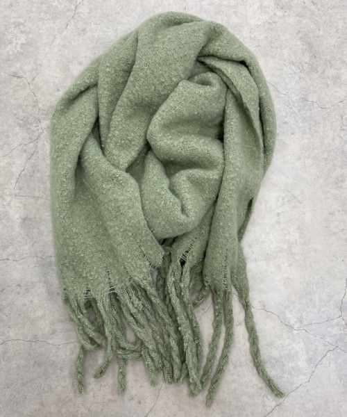 archives（アルシーヴ）の「無地ストール（ストール/ショール・レディース・モカ/アイボリー/オレンジ/ピンク/グレー/グリーン・FREE）」の4枚目の写真