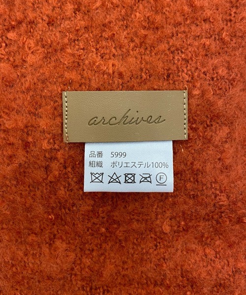 archives（アルシーヴ）の「無地ストール（ストール/ショール・レディース・モカ/アイボリー/オレンジ/ピンク/グレー/グリーン・FREE）」の14枚目の写真