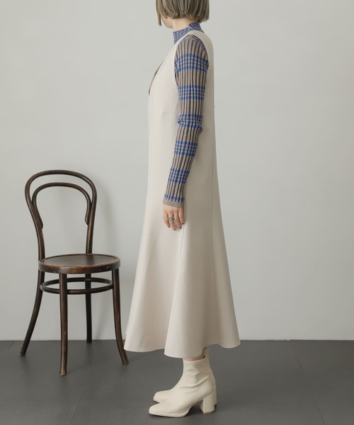 SENSE OF PLACE by URBAN RESEARCH（センスオブプレイスバイアーバンリサーチ）の「ウールライクマーメイドジャンパースカート（ジャンパースカート・レディース・ブラック/ブラウン系その他/アイボリー/ブラウン・ONE/S）」の17枚目の写真