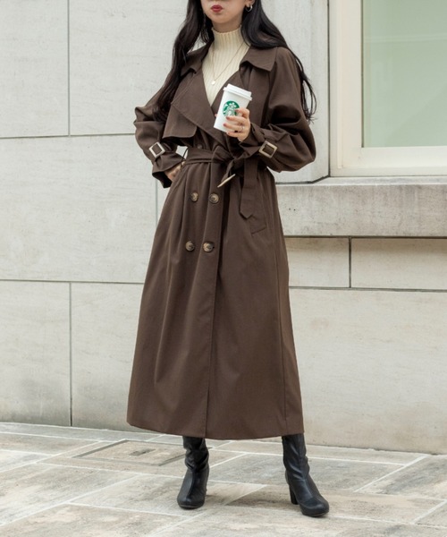 お値下げ。OLUPIC/【WEB限定】ロングトレンチコート OLUPIC（オルピック）の「OLUPIC/【WEB限定】ロングトレンチ