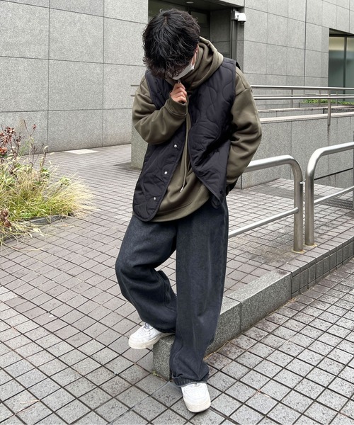 sedacle（セダクル）の「キルティングジレベスト（ベスト・メンズ・ブラック/カーキ・MEDIUM/LARGE）」の5枚目の写真