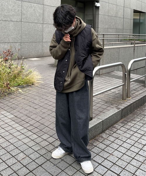 sedacle（セダクル）の「キルティングジレベスト（ベスト・メンズ・ブラック/カーキ・MEDIUM/LARGE）」の4枚目の写真
