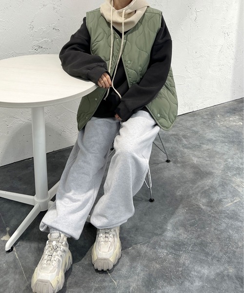 sedacle（セダクル）の「キルティングジレベスト（ベスト・メンズ・ブラック/カーキ・MEDIUM/LARGE）」の13枚目の写真