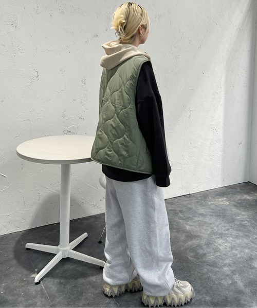 sedacle（セダクル）の「キルティングジレベスト（ベスト・メンズ・ブラック/カーキ・MEDIUM/LARGE）」の15枚目の写真
